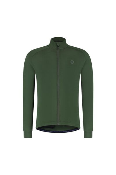 Rogelli ESSENTIAL II tricou verde cu mânecă lungă S