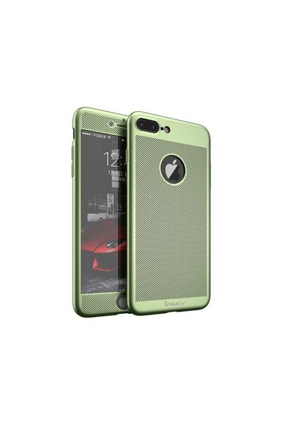 OEM Husă Full Cover 360° pentru Apple iPhone 7 Plus, Antișoc, Slim, Verde