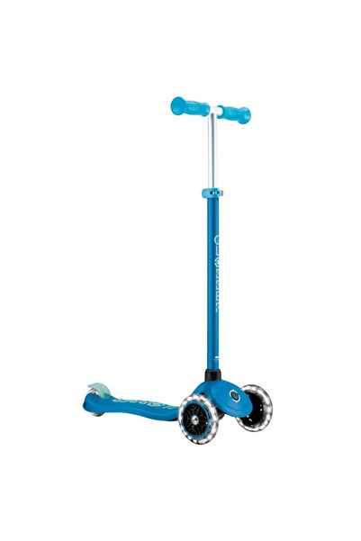 Globber Trotinetă PRIMO PLUS GLOW LIGHTS - Albastru Petrol (443-100)