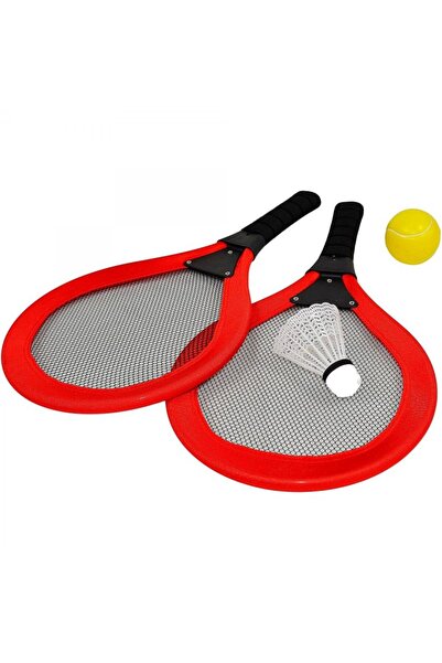 Enero SET DE 2 RACHETE, FLĂCĂRAȘ, MINGE PENTRU TENIS ȘI BADMINTON, JUCĂRII