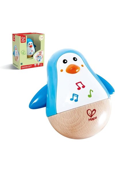 GENERAL Colorful Musical Swinging Penguin Toy for Kids 6 Months & up with Rin...