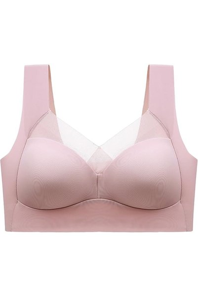 Dress Cici حمالة صدر رياضية لاسلكية مريحة، بكوب ثلاثي الأبعاد، وشبكة أمامية ب...