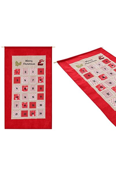 SASKA GARDEN CALENDAR DE ADVENT 56x87CM ROȘU
