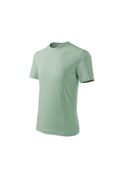 Malfini Tricou simplu pentru copii (verde salvie)