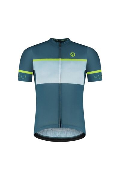 Rogelli Tricou HERO II Albastru și Lime 4XL