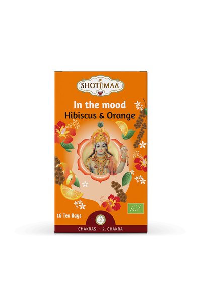 Shotimaa Ceai Chakras - In The Mood - hibiscus si portocale bio 16dz