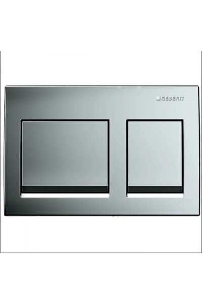 Geberit Chrome flush plate for Alpha square concealed cistern /
