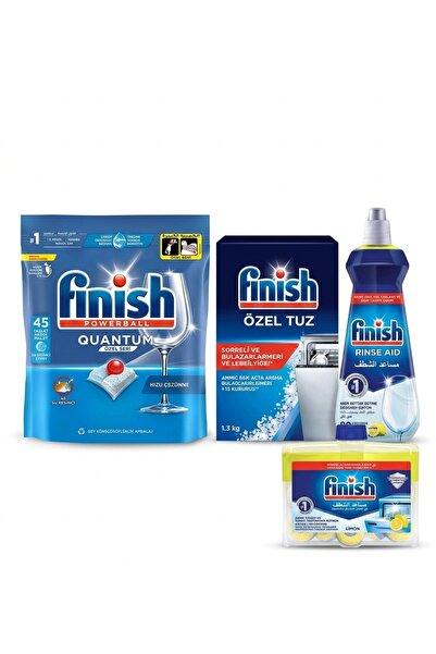 Generic Brand Fairy مجموعة فنيش بكج 45 قرص + ملمع 400 مل + زيت غسالة الصحون +...