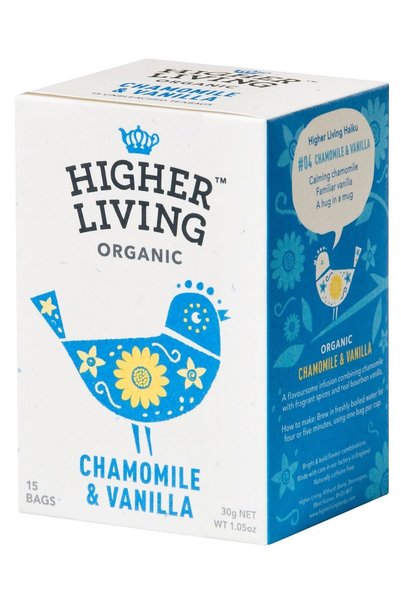 HIGHER LIVING Ceai musetel si vanilie , 15 plicuri,
