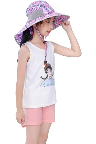 GENERAL Bucket Hat For Girls - Kids Bucket Hat - Sun Protection Hat - Perfect...