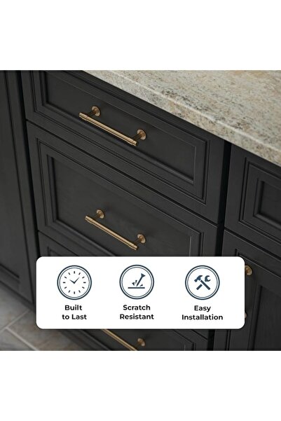 Franklin Brass Francisco (10-Pack) Cabinet Handles 5-1/16" Hole to Hole Champagne Bronze Kitchen Cab