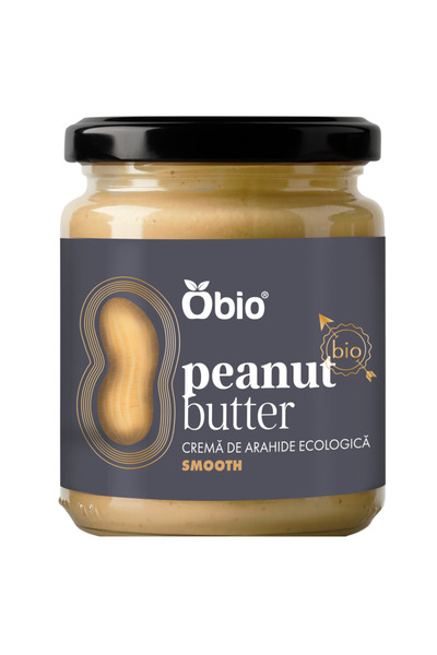 OBİO Crema de arahide smooth bio 250g