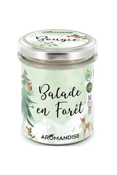 Aromandise Lumanare parfumata naturala Plimbare in Padure, vegana, 150g