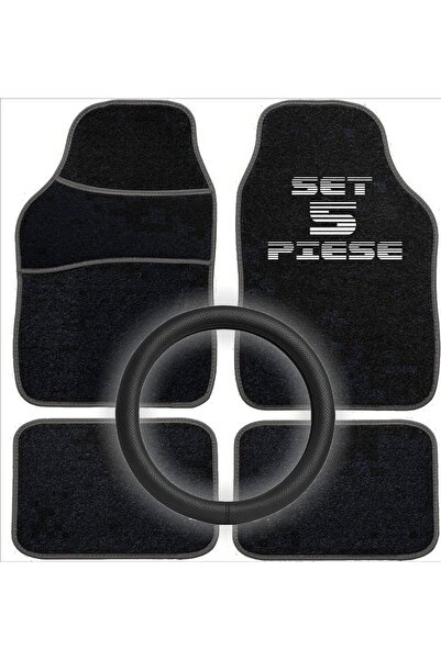 Avex Set Auto Essential – 5 piese, Covorase Universale Mocheta + Husa Volan P...