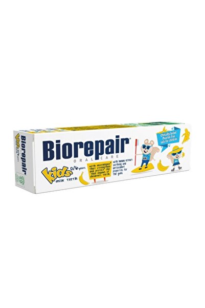 Biorepair Pastă de dinți Junior pentru copii, 0-6 ani, Banană, 50 ml
