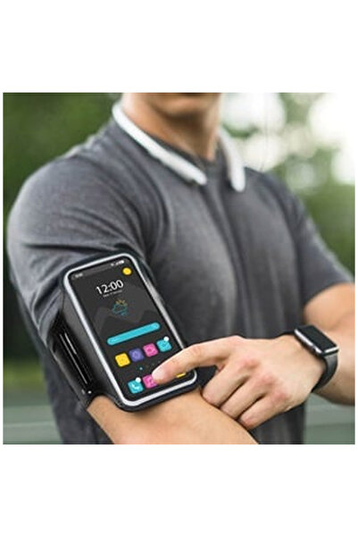 OEM Sports Armband Mobile Phone Case Black 8.2x15.6cm