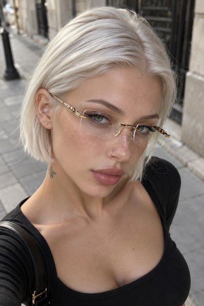 LOOKUP Hesti̇a- Blue Light Protective Glasses for Women, Transparent Glass, N...
