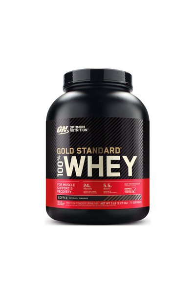 Optimum Nutrition بروتين مصل اللبن جولد ستاندرد 100% بنكهة القهوة 5 رطل