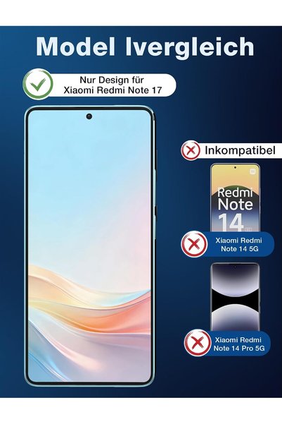 aheaks Xiaomi Redmi Note 17 Compatible Fingerprint Activated Nano Glass Screen Protector, 9H Hardness Protector