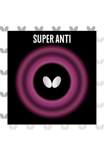 BUTTERFLY Super Anti 1.9mm Table Tennis Rubber (Red)