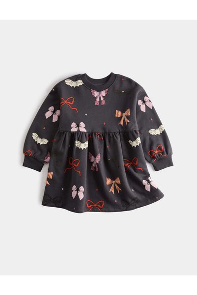 Marks & Spencer Halloween Temalı Fiyonk Desenli Elbise