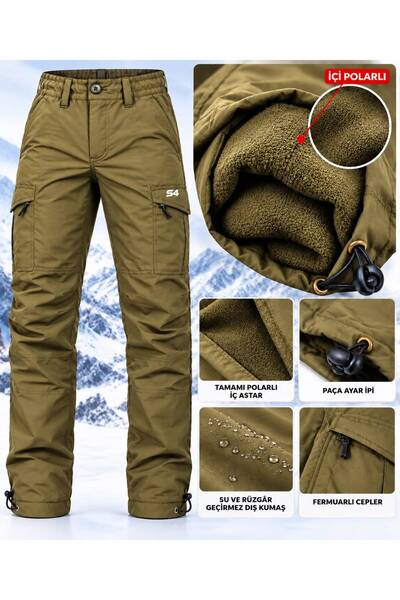 SIFIR4 s4 içi polarlı kışlık outdoor taktikal pantolon