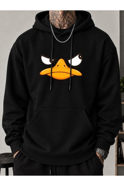 eleva be gentle Men's Oversize 3 Thread Hoodie Quality Fabric Premium Thick H...