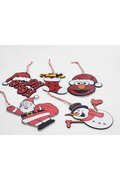 mutes Elmo and His Friends Christmas Ornament Set-801