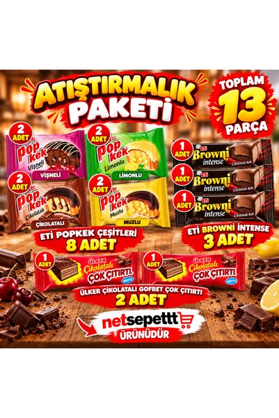 Eti ATIŞTIRMALIK ÇİKOLATA PAKETİ 13 PARÇAA