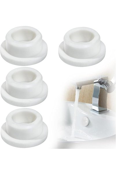X SPRING Sink Overflow Hole Covers, 8 PCS Universal Drain Plug Covers, Reusab...
