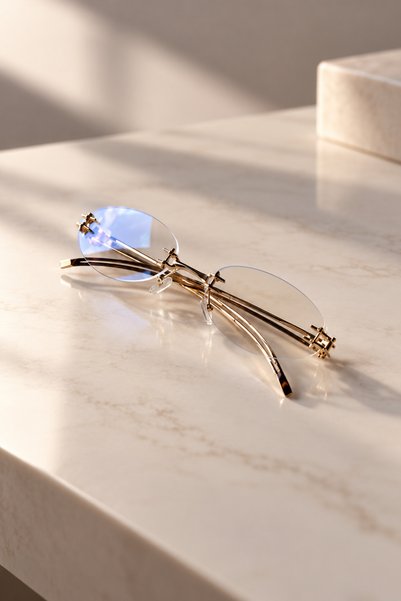 LOOKUP Nas- Blue Light Protected Transparent Glass Women's Glasses Image Display Glasses New Season Style with Case and Cloth as a Gift