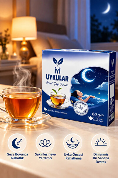 Ordovital Uyku Düzenleyici | Rahat Ve Sakin Derin Gece Uykusu İçin Uyku Çayı 40'lı Paket | Rahatlatıcı ve Sakinleştirici Çay | Akşam ve Gece Tüketimi