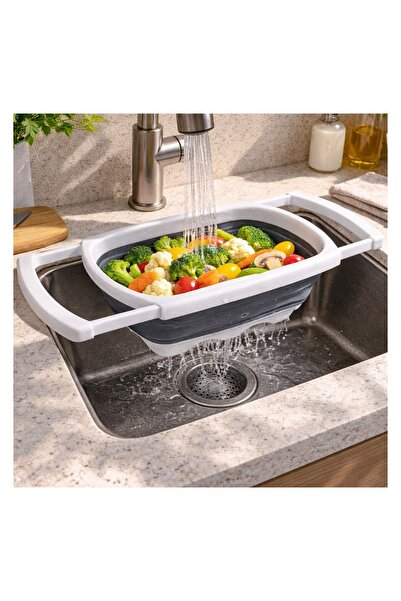 OEM Strecurătoare pliabilă 38x26,3x12cm - 5,5L – se fixează pe chiuvetă și la...