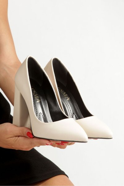 Y ESMA "Stiletto" Leather Pointed Toe Closed High 11 cm Covered Heel New Season