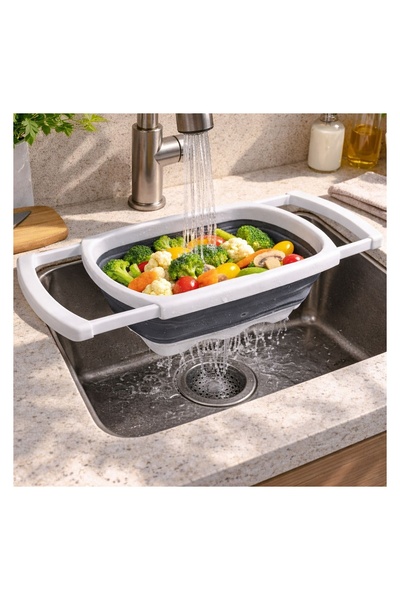 OEM Strecurătoare pliabilă 38x26,3x12cm - 5,5L – se fixează pe chiuvetă și la...