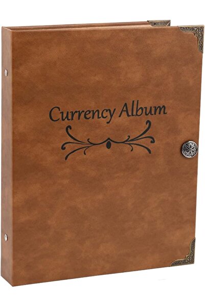 GENERAL 120 Pockets Currency Album, Paper Money Banknote Collection Book Bill...
