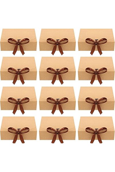 Yelajoy 12pcs Premium Kraft Paper Magnetic Gift Box，Elegant Reusable Keepsake...