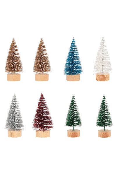 DD SHOP Brazi Decorativi de Craciun Color Glitter 10cm - 8buc - Set
