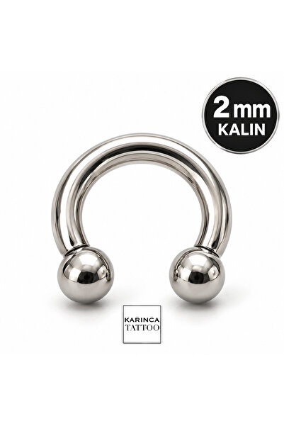 Karınca Piercing 2 mm Kalın Septum Piercing Pincher Cerrahi Çelik Halka Tünel