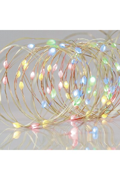 DD SHOP Instalatie de Lumini cu 100 de Becuri LED Fairy Lights Milky 4,95m - ...