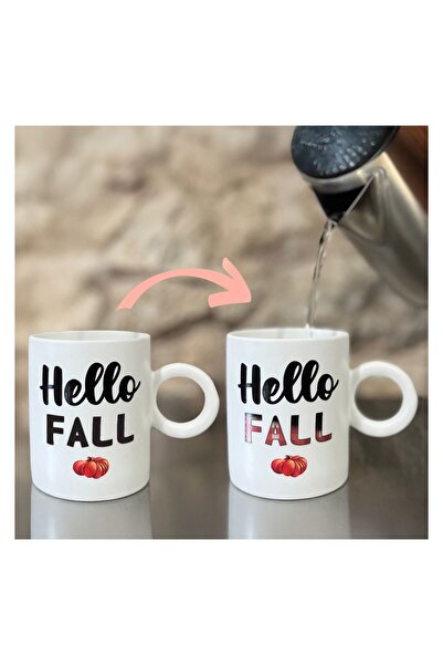 OEM Cană Ceramica albă cu "Hello Fall" – cană practică pentru cafea, ceai și ...