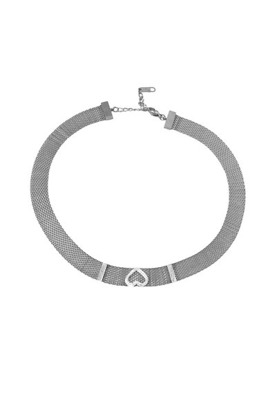 MOMOCA Ατσάλινο Κολιέ Chocker Ασημί