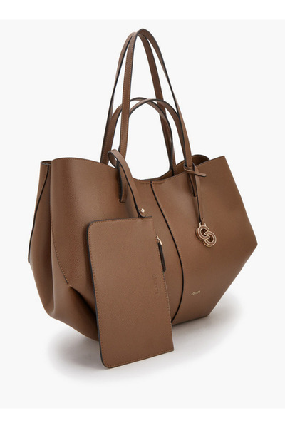 Celeste Solid Tote Bag with Detachable Pouch