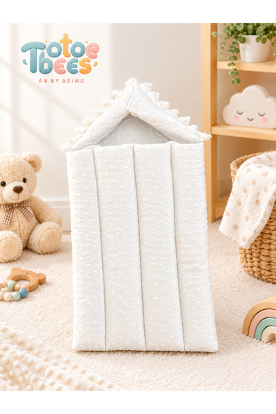 Generic Brand Luxury Lace Newborn Baby Sleeping Bag & Head Support Nest – Bre...