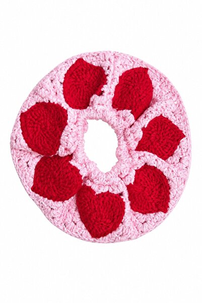 Kalp Motif Örgü Toka