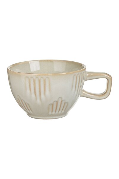 OEM Ceasca Ceramica Gri Maro cu Linii și – cană practică pentru cafea, ceai ș...