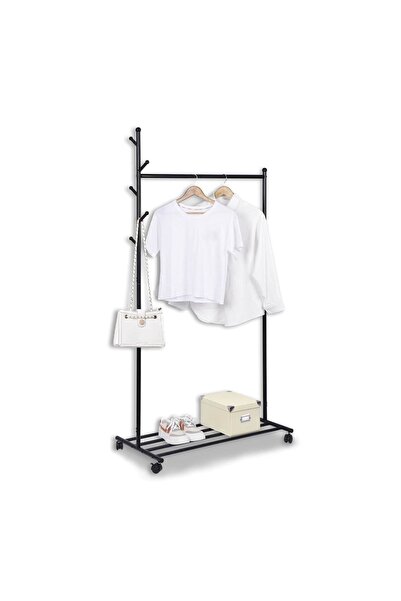 OEM Cuier Stender cu Raft și roți 84x44x170cm – organizezi hainele și îl muți...