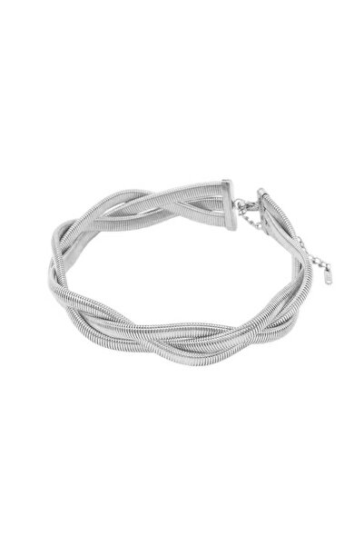 MOMOCA Ατσάλινο Κολιέ Chocker Ασημί