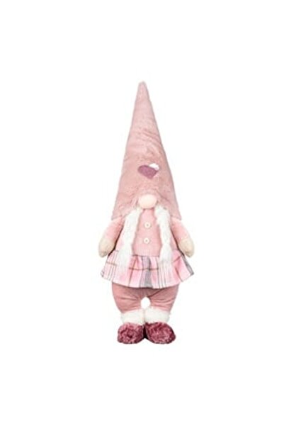 DD SHOP Figurina Decorativa de Craciun Gnome cu Caciula Catifelata Codite 70cm