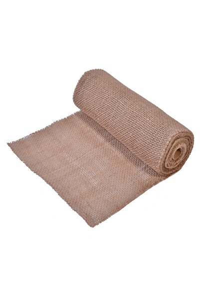 DD SHOP Tesatura Decorativa de Craciun Bej Iuta 5m x 24cm